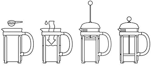 Bodum Coffee Maker French Press, Chrome pattanaustralia